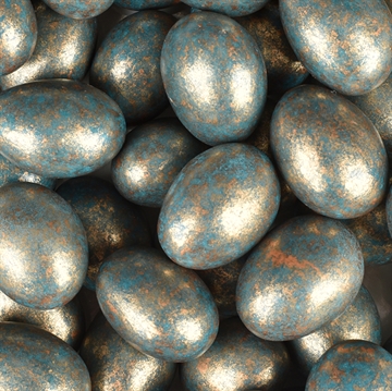 Mandel dragee - Blå - Mørk chokolade