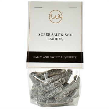 Super salt og sød lakrids - pose med top
