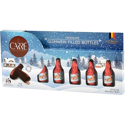 Likørchokolade - Glühweinfyldte chokoldeflasker