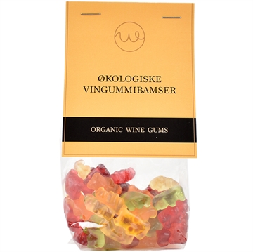 Økologiske vingummibamser i pose med top