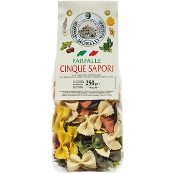 Farfalle (Sløjfer) i 5 farver - Pasta