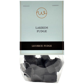 Lakridsfudge i pose m/ top