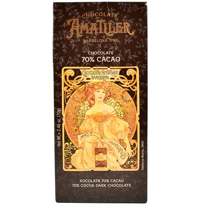 Amatller 70% chokolade - 70g