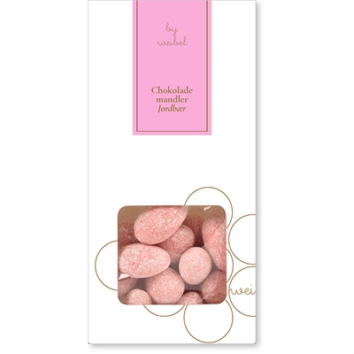 Jordbær chokolademandler i æske