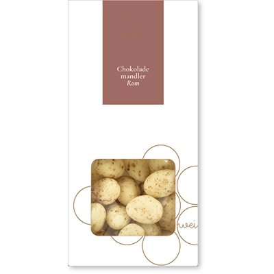 Chokolademandler med rom i æske